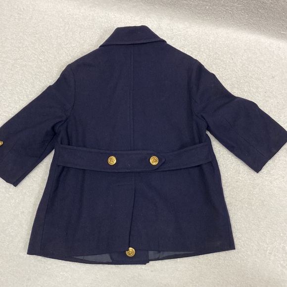 Vintage Sears nautical navy sailor pea coat size 2 - Picture 7 of 9
